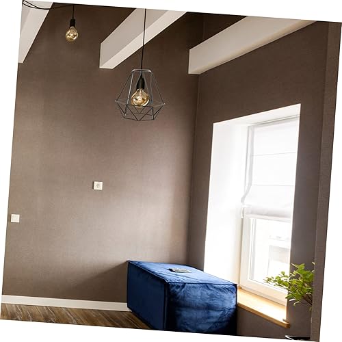 Miniatura 4 de Pantalla de hierro 2 piezas pantalla colgante lámpara lámpara lámpara pantalla pantalla negro lámpara sombra jaula negro pantalla lámpara lámpara