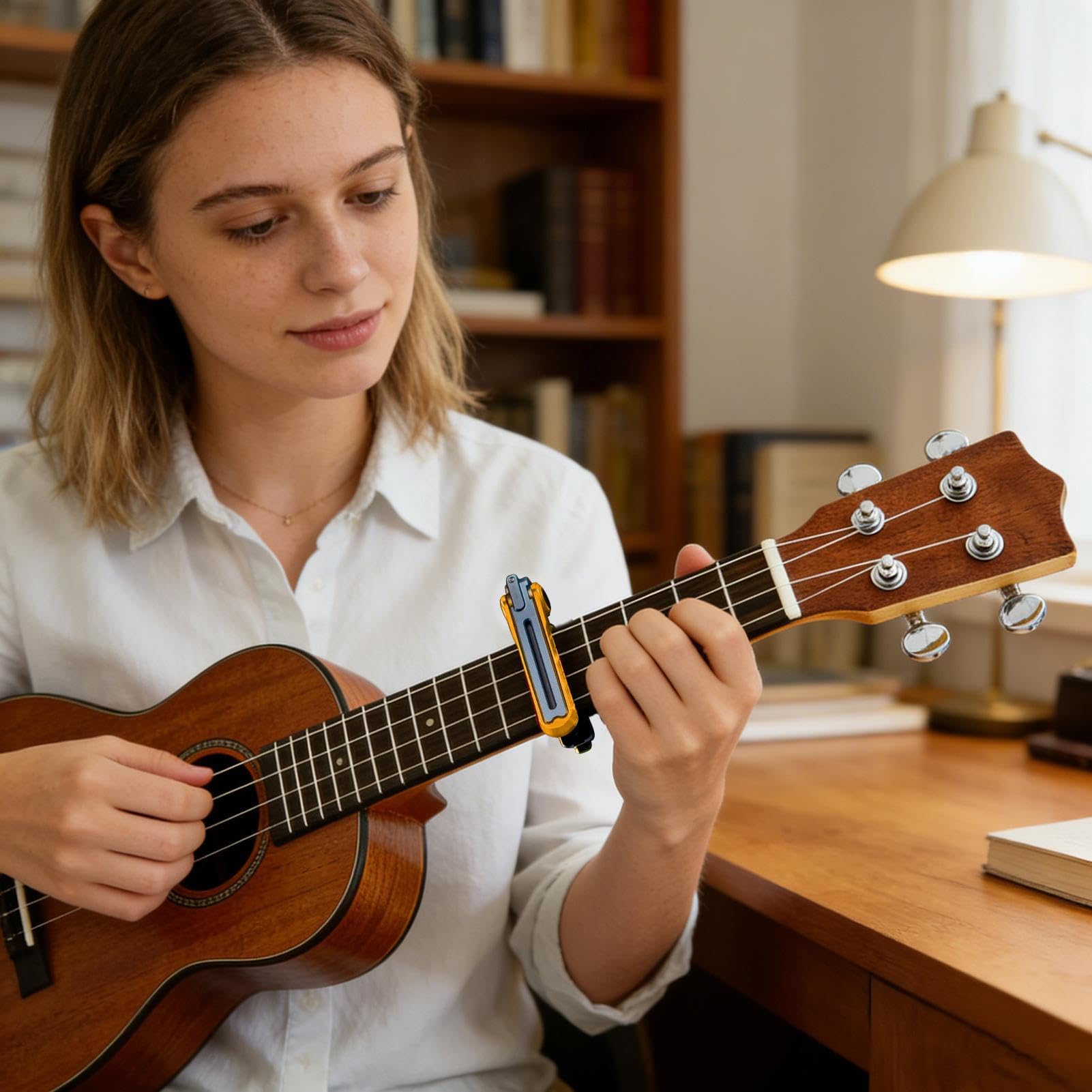 Kapodaster Gitarowy Przesuwany Kompaktowy Składany Kapodaster do | Strojenie Gitary Dla Początkujących I Zaawansowanych Dla Mężczyzn, Kobiet, Młodzieży I Całej Rodziny