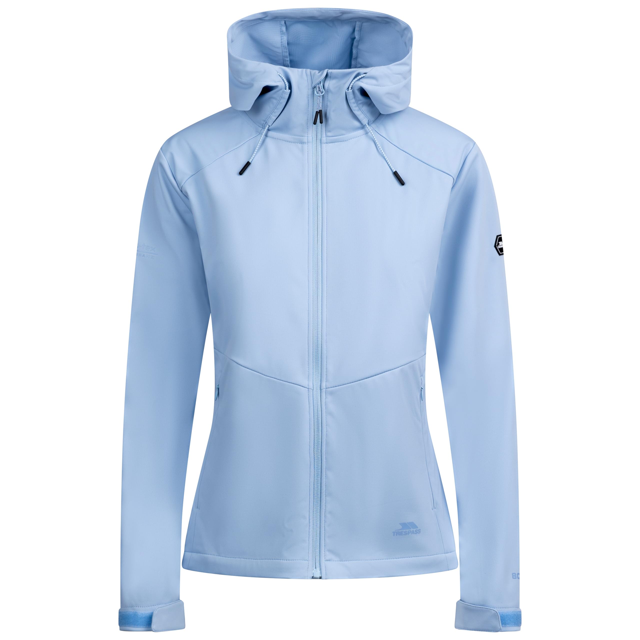 Trespass Women's Blue Hooded Softshell Jacket Eunice