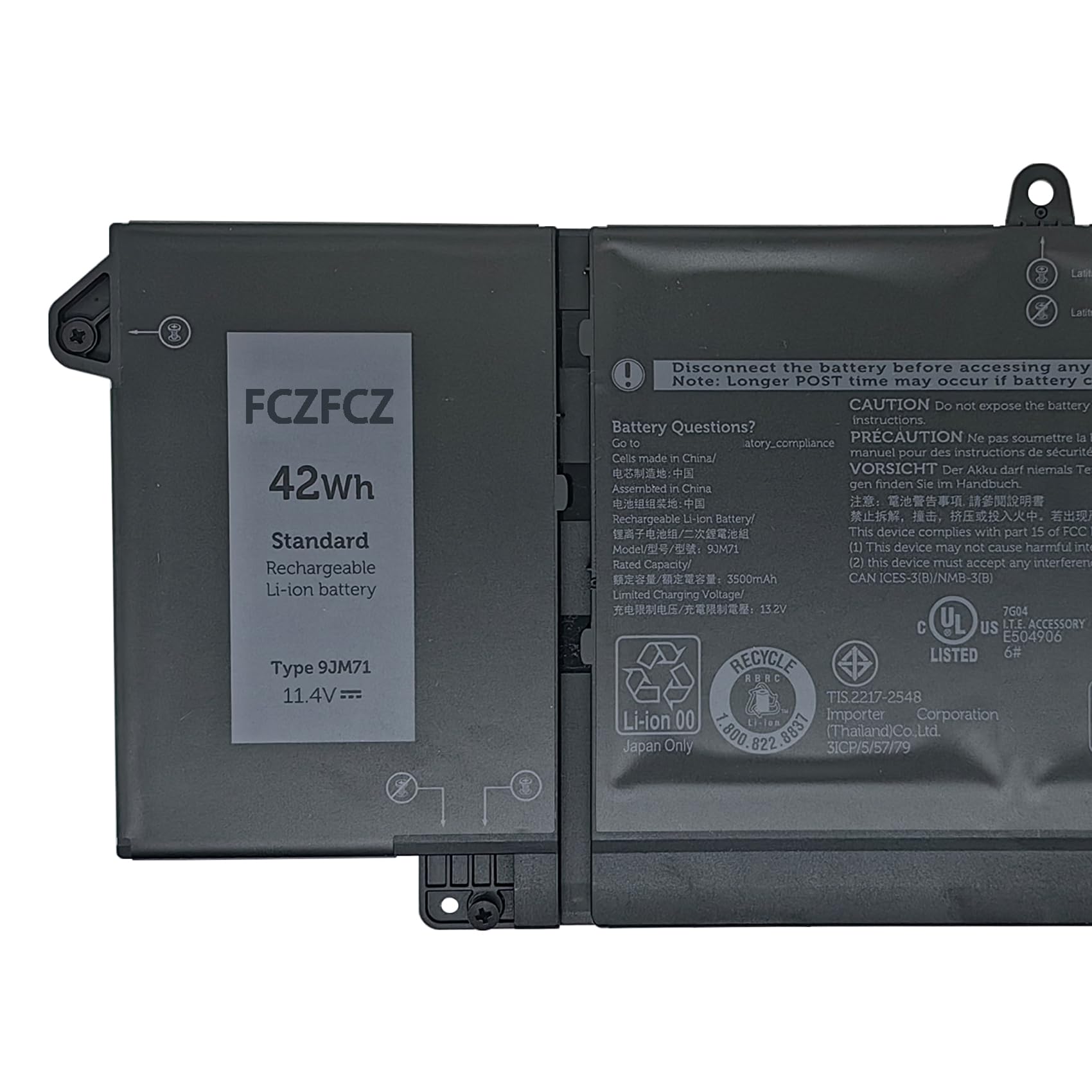 Amazon.com: FCZFCZ 9JM71 Battery Replacement for Dell Latitude