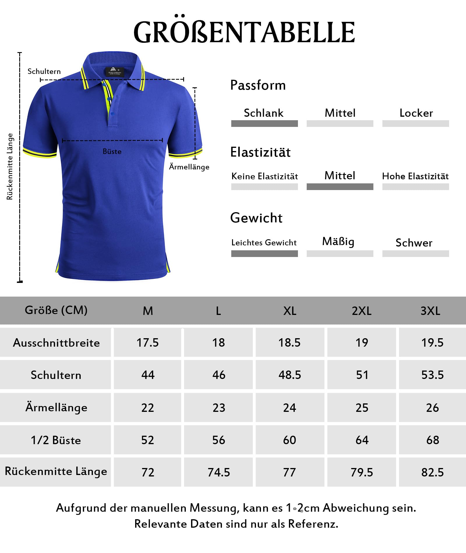 SwissWell Polo Hombre Manga Corta Secado Rápido Golf Deportivo Camiseta Tenis Transpirable Verano