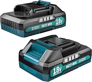 2 Pcs Replacement Battery for Makita 18v 2.0Ah Battery, Compatible with 18v BL1860 BL1820 1830B 1840B 1850B Rechargeable, Suitable for Makita 18V Tools (Blue)