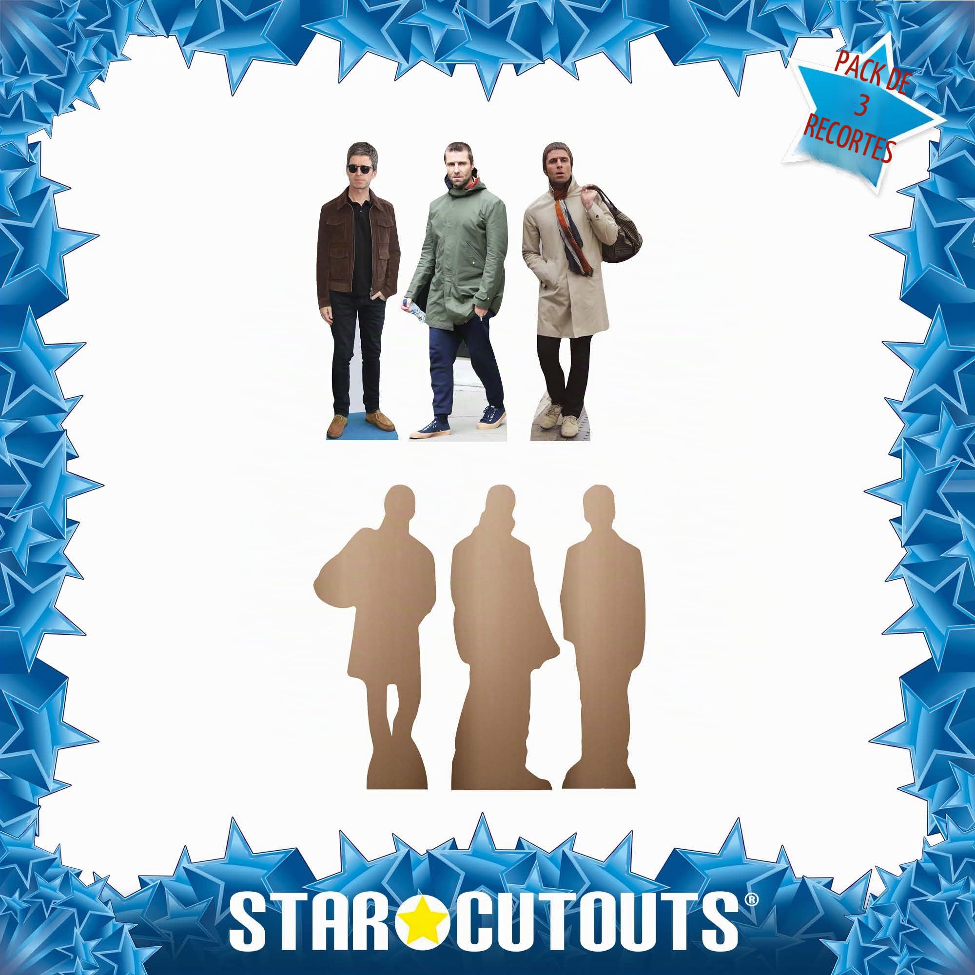 Star Cutouts CS1197 Liam and Noel Gallagher - Paquete de Recortes