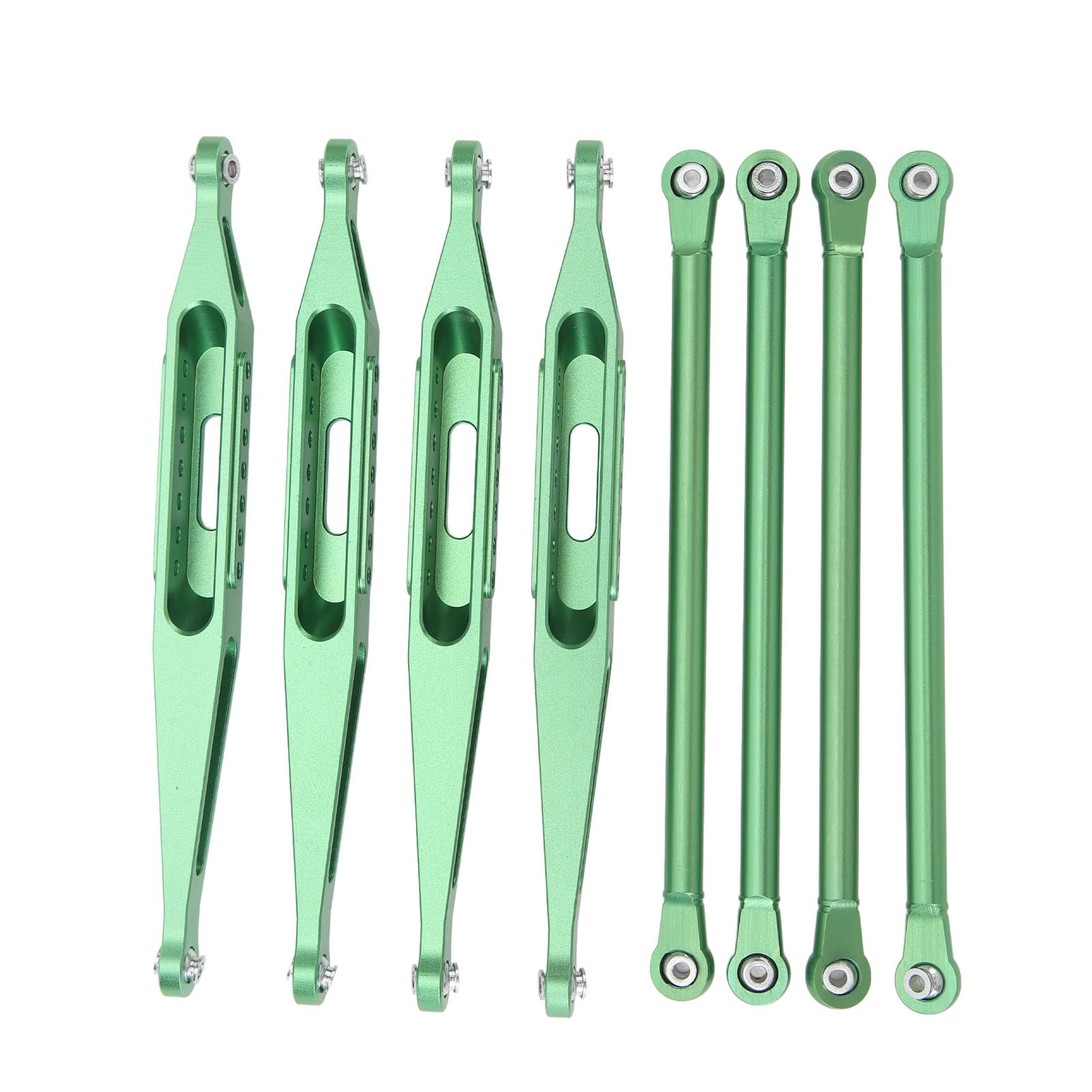 Górne dolne łączniki zawieszenia Stop aluminium o wysokiej wytrzymałości Znakomity zestaw łączników zawieszenia RC Idealne dopasowanie do samochodu LOSI 1/8 LMT 4WD RC Zwiększona (Zielony)