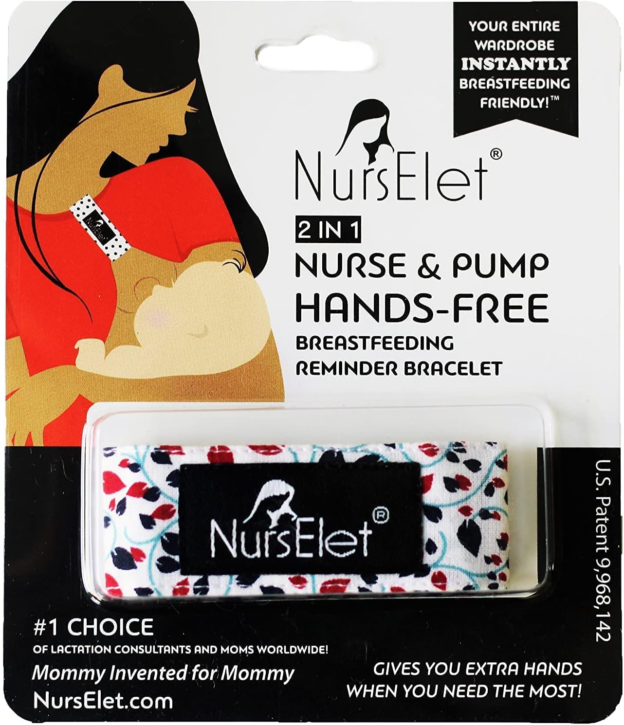 Nursing Bracelet, Hands-Free Shirt Holder Becomes Your Reminder Bracelet