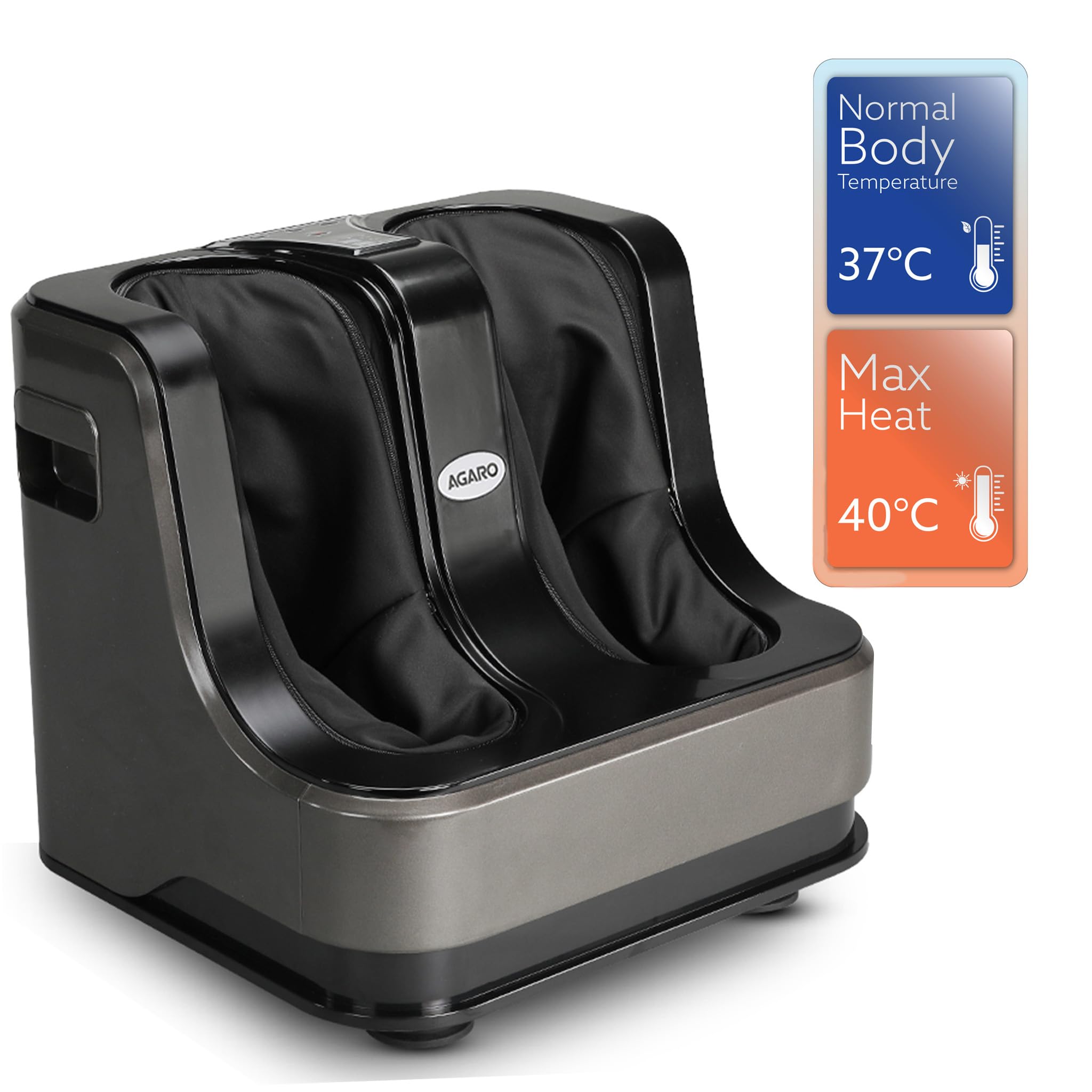 AGARO Rejoice Foot, Calf and Leg Massager, 80W, 4 Motors, Grey - Image 1