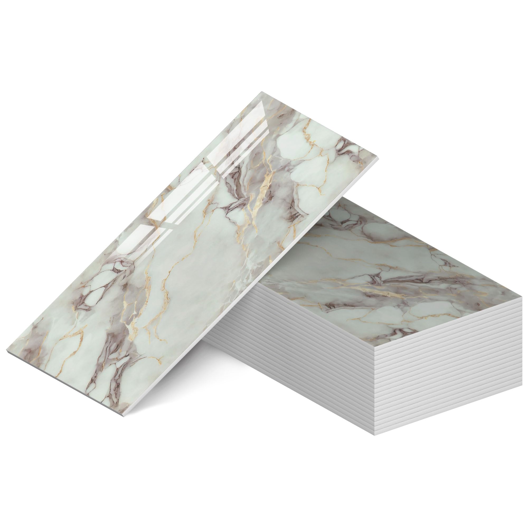 WADILE Marble Effect Peel and Stick Wall Panels