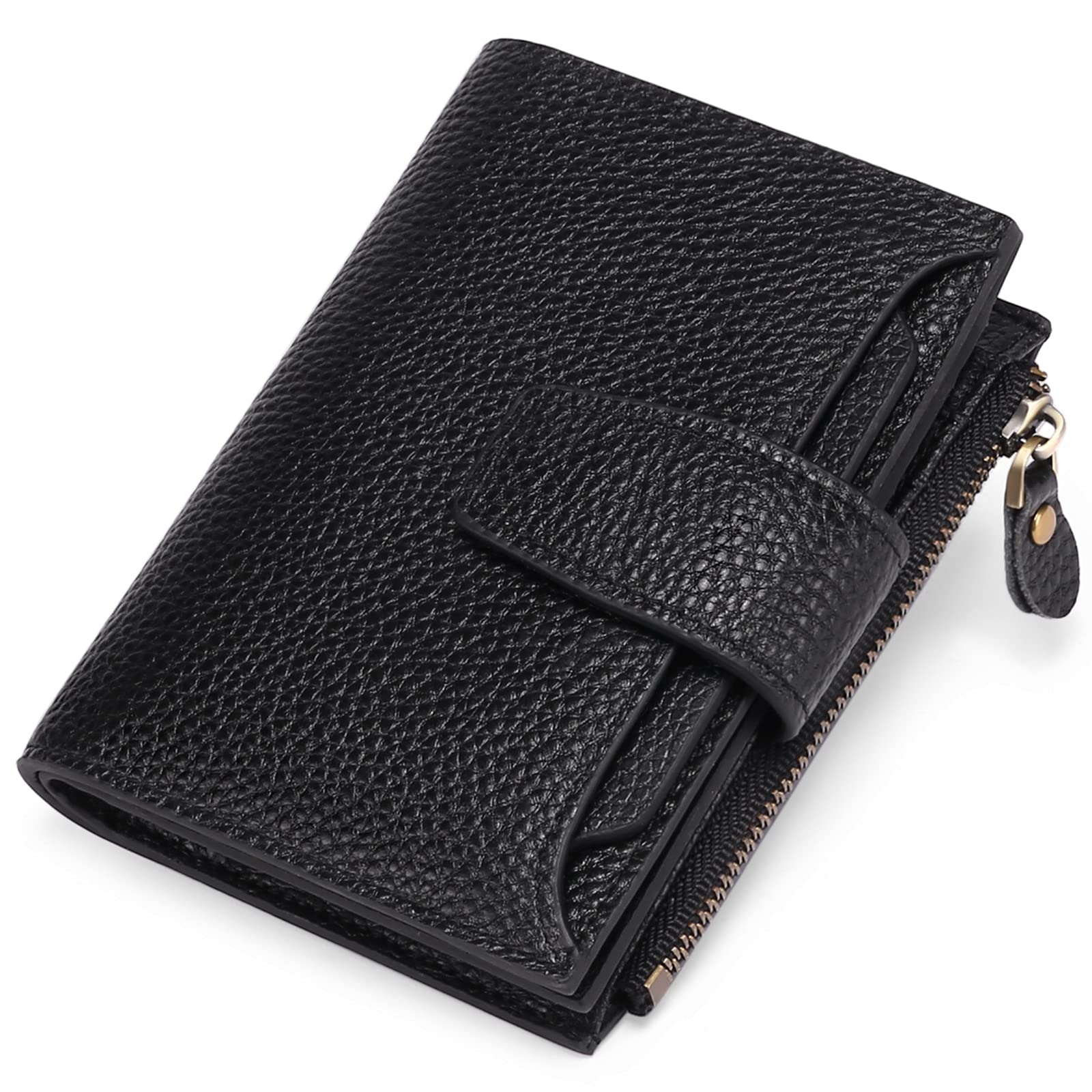 SENDEFN Portafoglio Donna in Pelle Vera Piccolo Portamonete Cute con Cerniera 14 Carte Portafoglio Donna Pelle con Tanti Scomparti