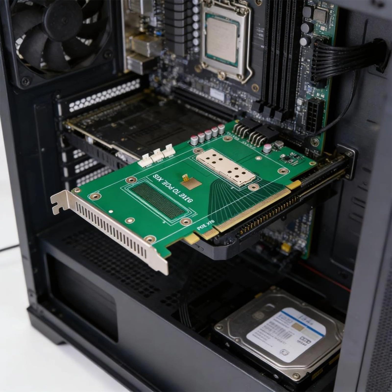 Duty Scheda grafica GPU Adattatore SXM2 a PCIe X16 Rilevamento della temperatura di espansione per P100 V100 Accessori Espansione GPU per