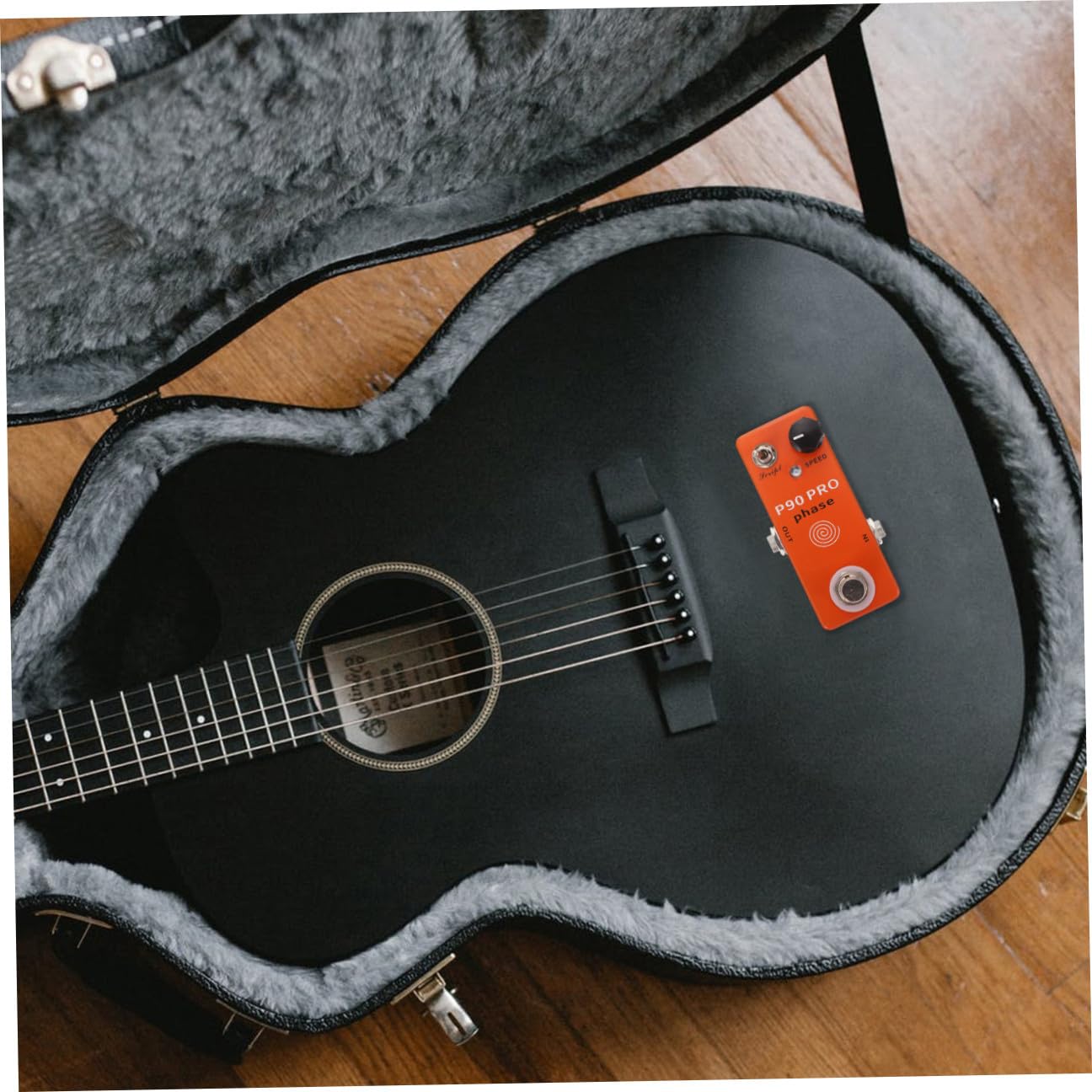 Kleiner Phaseneffektor Stabile Klangcharakteristik Kompaktes Metallgehäuse für Gitarre für Proberaum und Zuhause