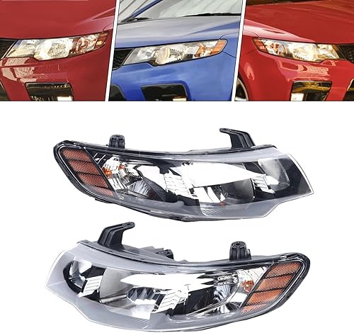 Miniatura 2 de Conjunto de faros halógenos para Kia Forte y Forte Koup 2010, 2011, 2012, 2013, 1 par de faros delanteros derechos+izquierdo 921011M030 921011M230
