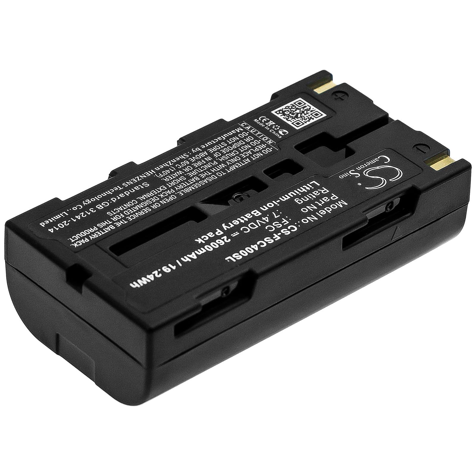 Batteria di ricambio per Fuji Portaflow-C FSC-3 Ultrasonic F, Portaflow-C FSC-4 Ultrasonic F, Portaflow-C Ultrasonic Flow Me, codice articolo: FSC