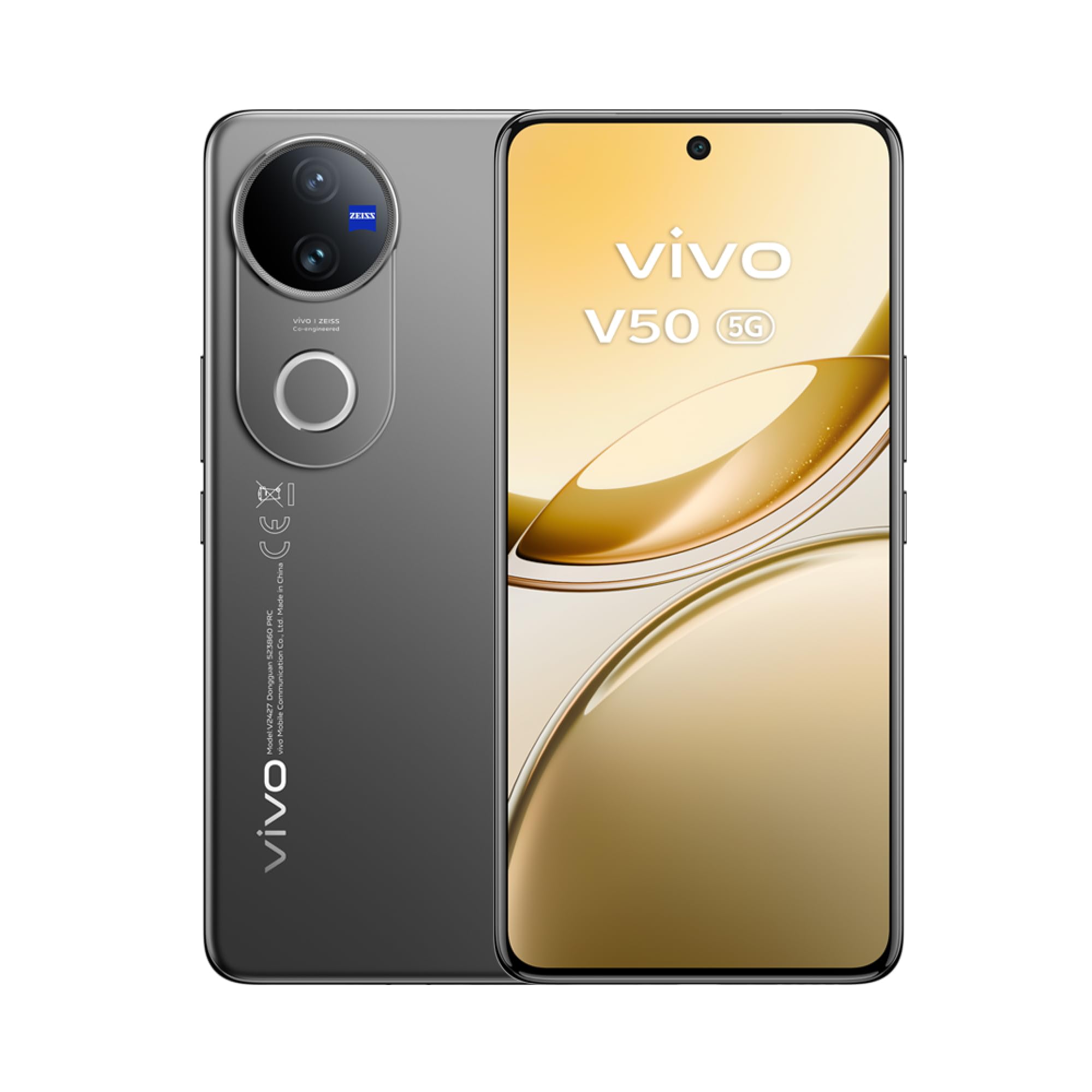 vivo V50 5G, AI Cameraphone with Triple Camera ZEISS 50MP, AI image, 6000mAh BlueVolt Battery, Fast Charging 90W, 12+12GB RAM, 512GB ROM, Luxury Design, IP68 and IP69