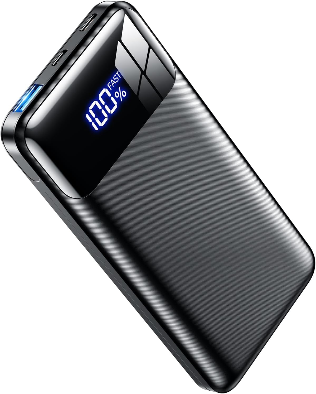 Mobile Battery, 20,000 mAh Large Capacity, 0.6 inch (16 mm), PD20W Rapid Charging, Ultra Lightweight, Compact, QC3.0 Compatible, LED Battery Charging, Supports Up to 3 Devices Simultaneously,