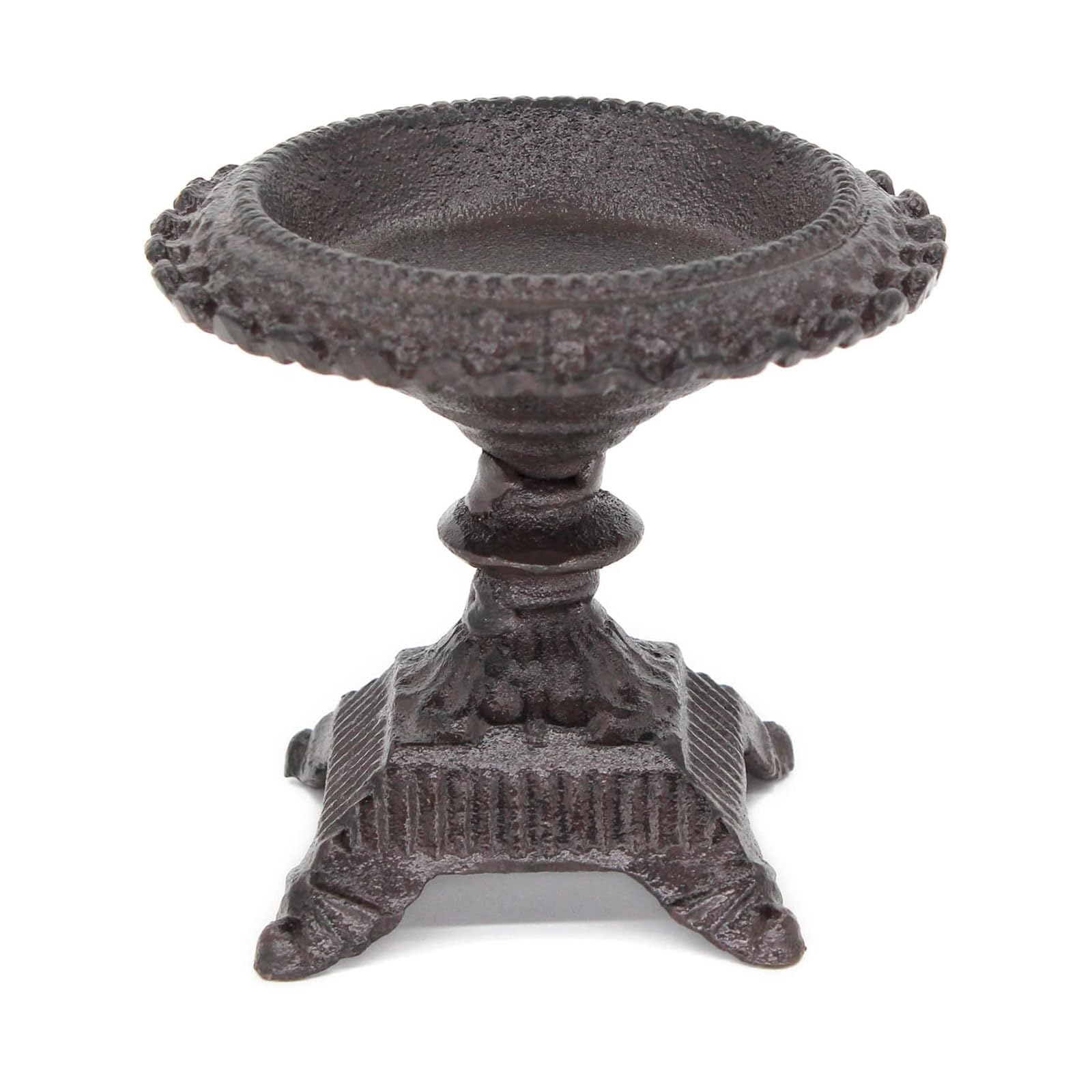 Candle sticks holder candle holders， Rustic Cast Iron Candle Holder Short Pillar Stand Living Room Parlor Study Birtay