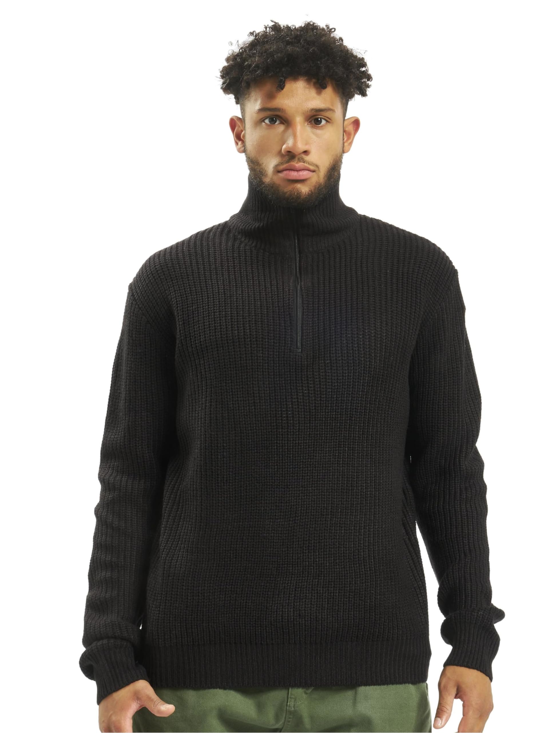 Brandit Marine Pullover Troyer, color: black, size: M48-50