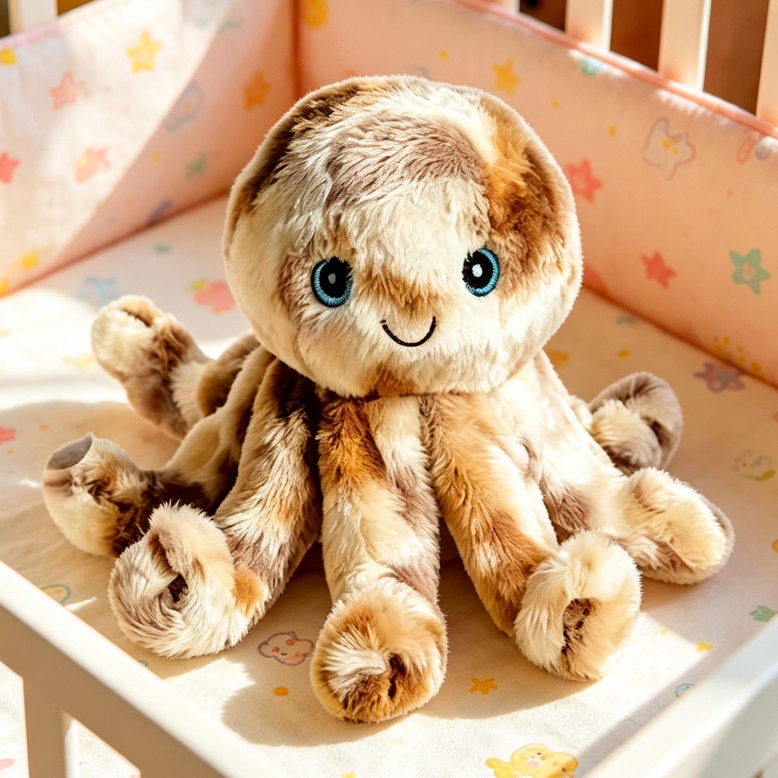 Peluche Musical Interactivo Pulpo de Peluche Recargable con Grabación de | Juguete Musical Sensorial con Ritmo de Felpa Para Niños y Niñas, Preescolar y Aprendizaje Temprano, Navidad, Cumpleañ