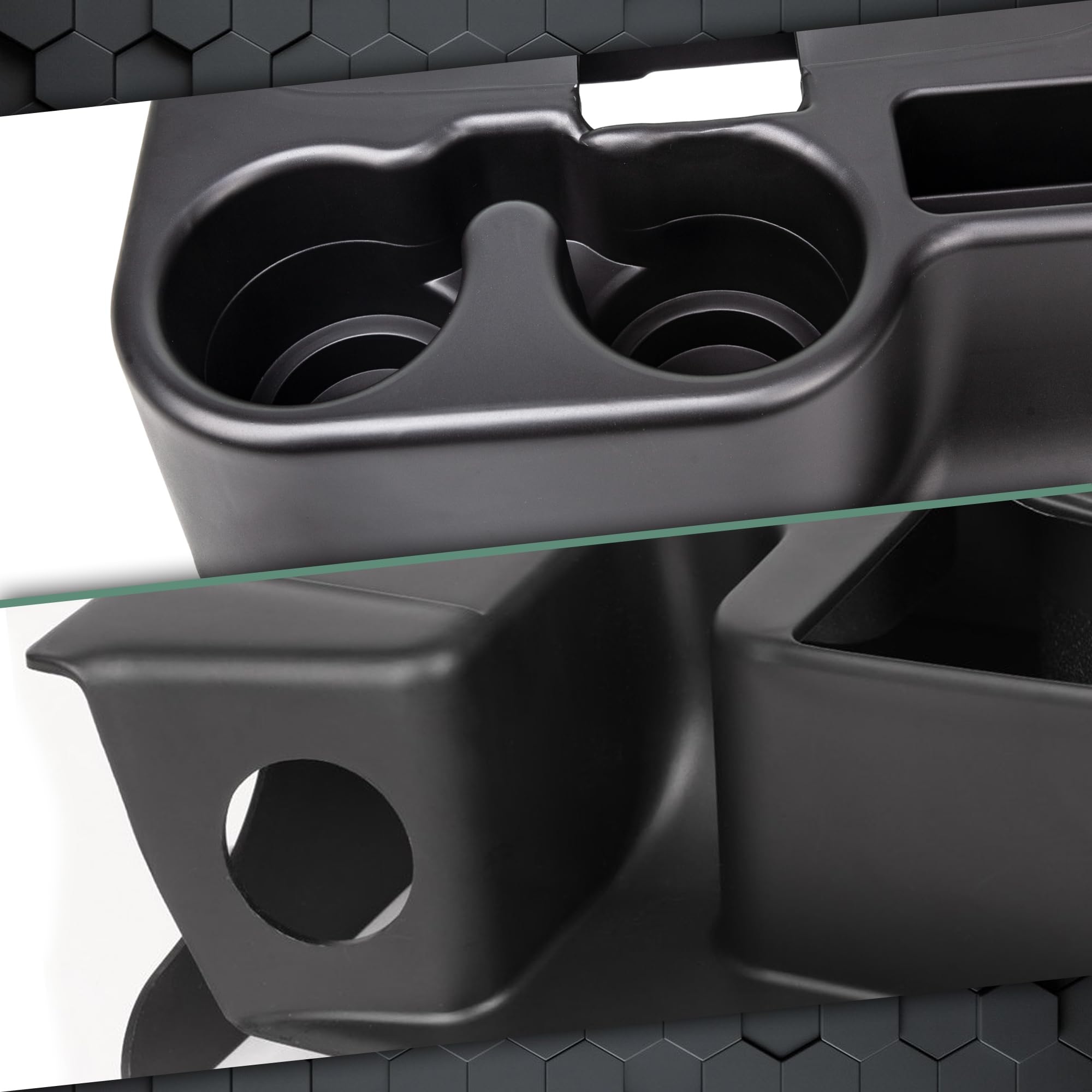Matte Black Cup Holder Center Console Cup Holder For 2003-2012 Dodge Ram 1500 2500 3500 | Matte Black 2008 Dodge Ram 1500 Accessories - Foto 3