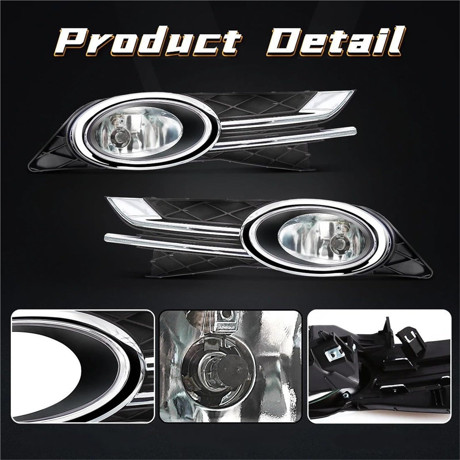 Dla H0nda Odyssey 2014 2015 Lampa przeciwmgielna Zderzak Światła do jazdy dziennej DRL Przewody Przełącznik HD697