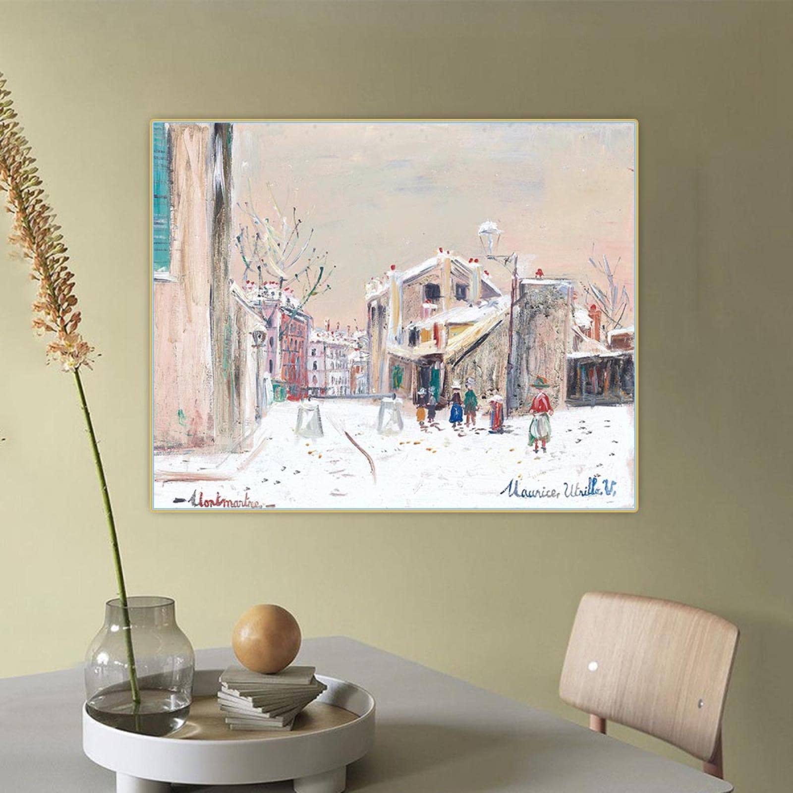 Amazon｜モーリス・ユトリロ「モンマルトルのミミ・ピンソンの家、1945