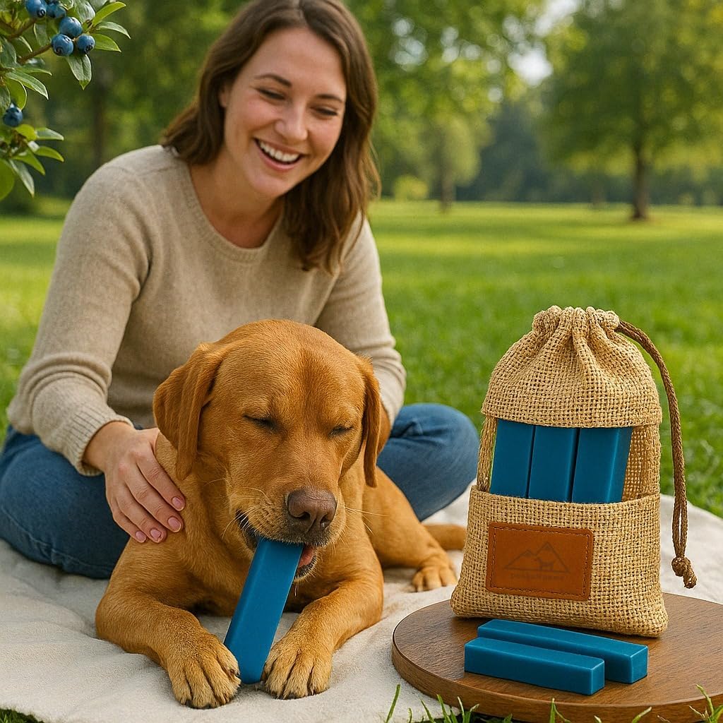 peaksNpaws Yak Cheese Himalayan Dog Chews with Blueberry, High Protein, Natural Dog Treats, Dog Chew Sticks for Aggressive Chewers, Long Lasting Treat for Small, Medium & Large Dogs, 3 Chews