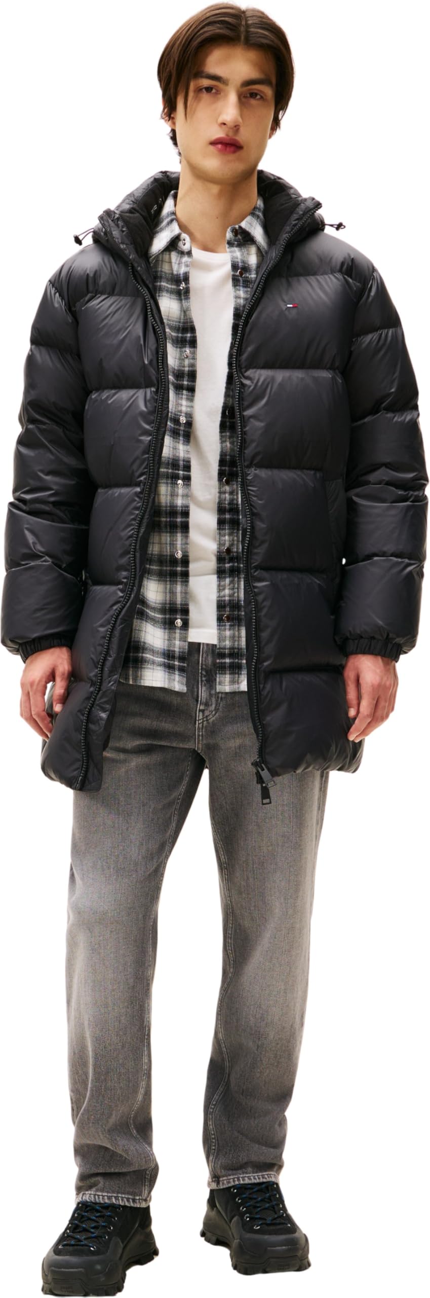 Tommy Jeans Uomo Piumino Essential Down Parka con Cappuccio