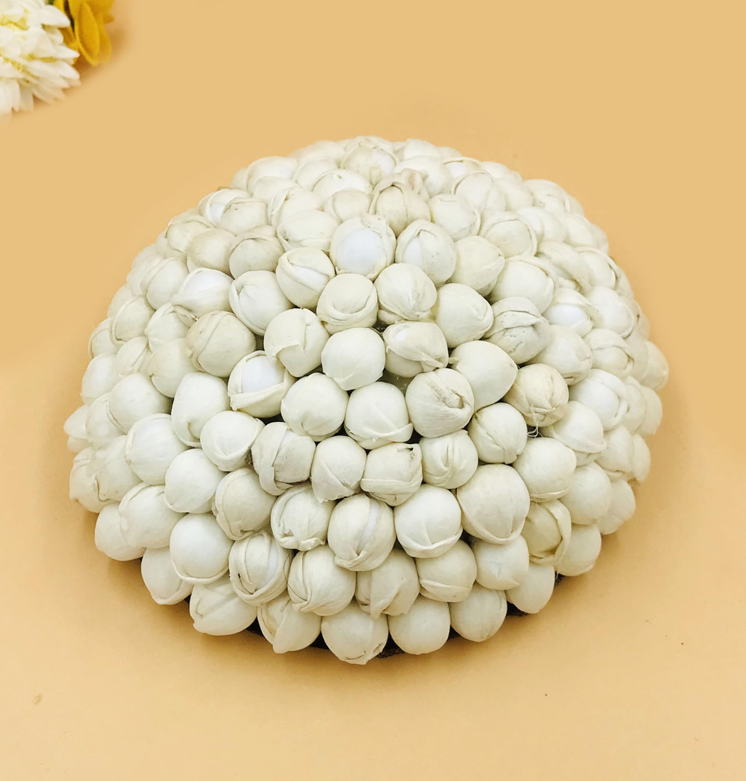 GadinFashion™ Stylish Artificial White Gajra For Women Juda Bun Hair Bun Styling Accessories Wedding - Image 2 thumbnail
