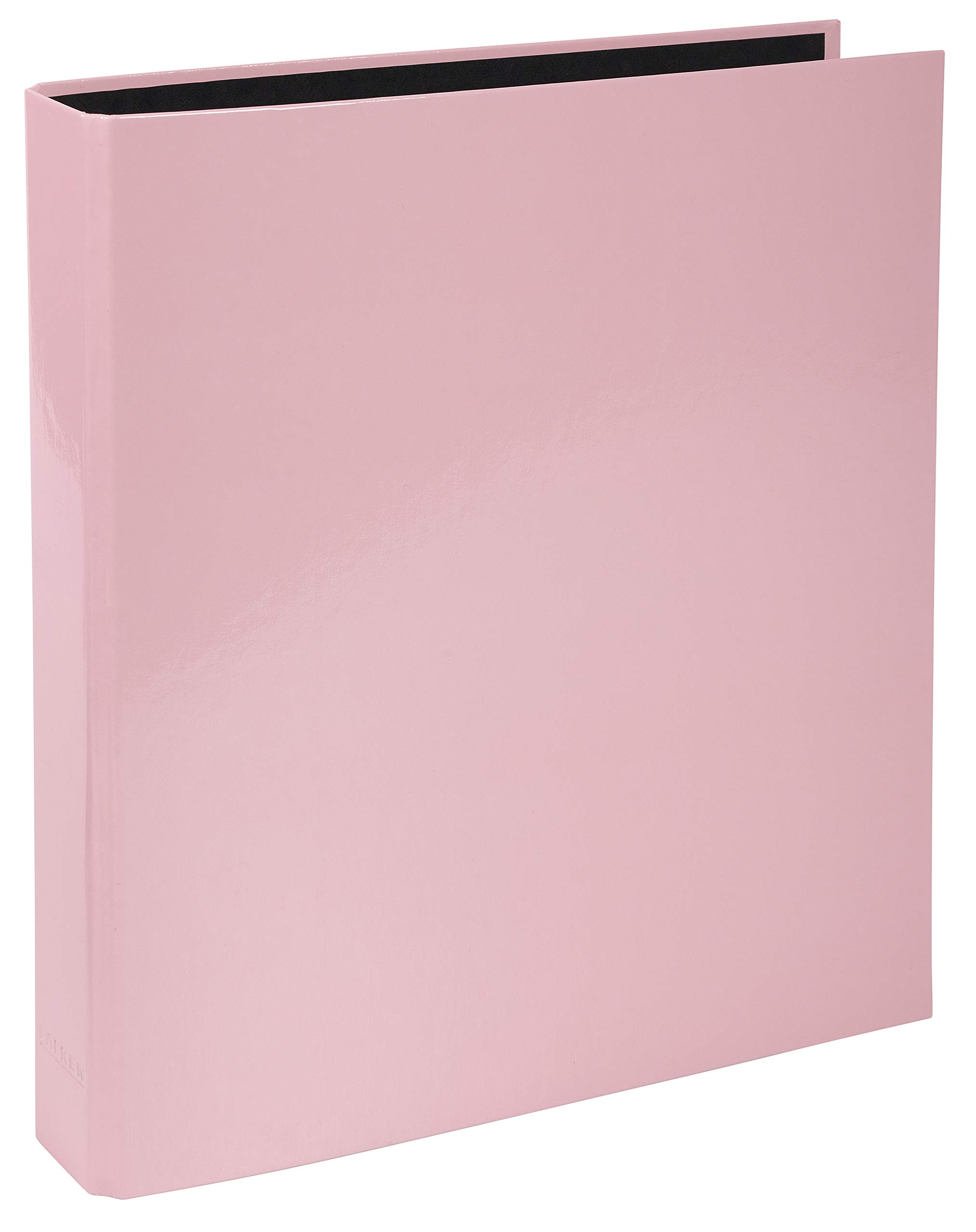 Exacompta - Ref. 51566E - 4 D-ring binder 25 mm - film coated edge and black end - Aquarel - external dimensions 315x270 mm - A4 file format - pink colour