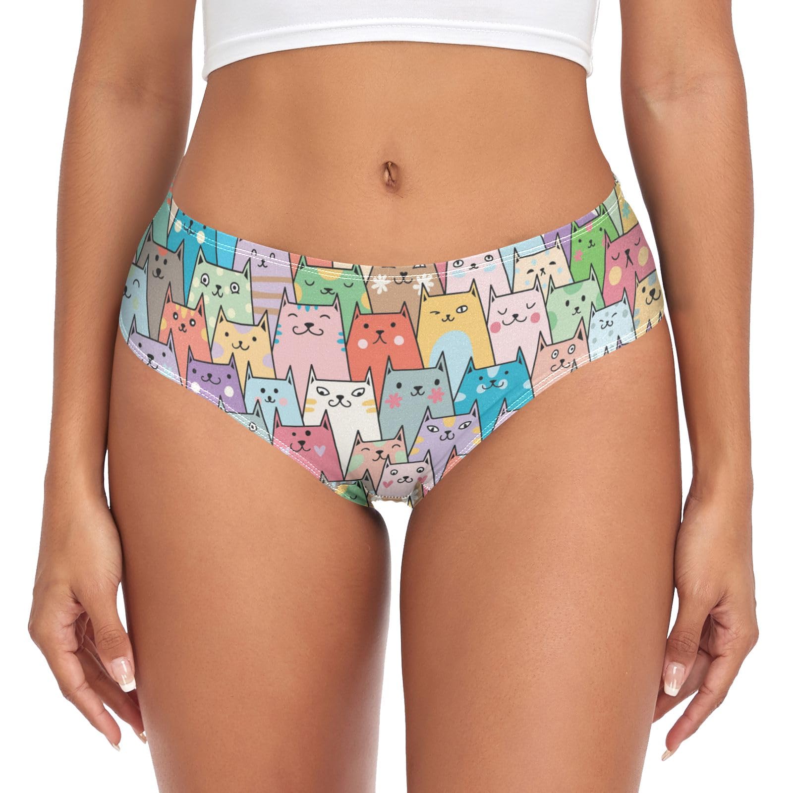 CHIFIGNOWomen's Underwear Bamboo Fiber Ladies Underwear Panties Sexy Bikini Hipster Panties