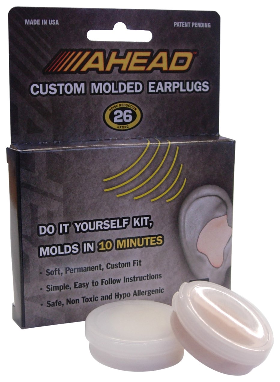 AheadACME Custom Molded Earplugs, Beige, 0.5 in*3.0 in*3.9 in