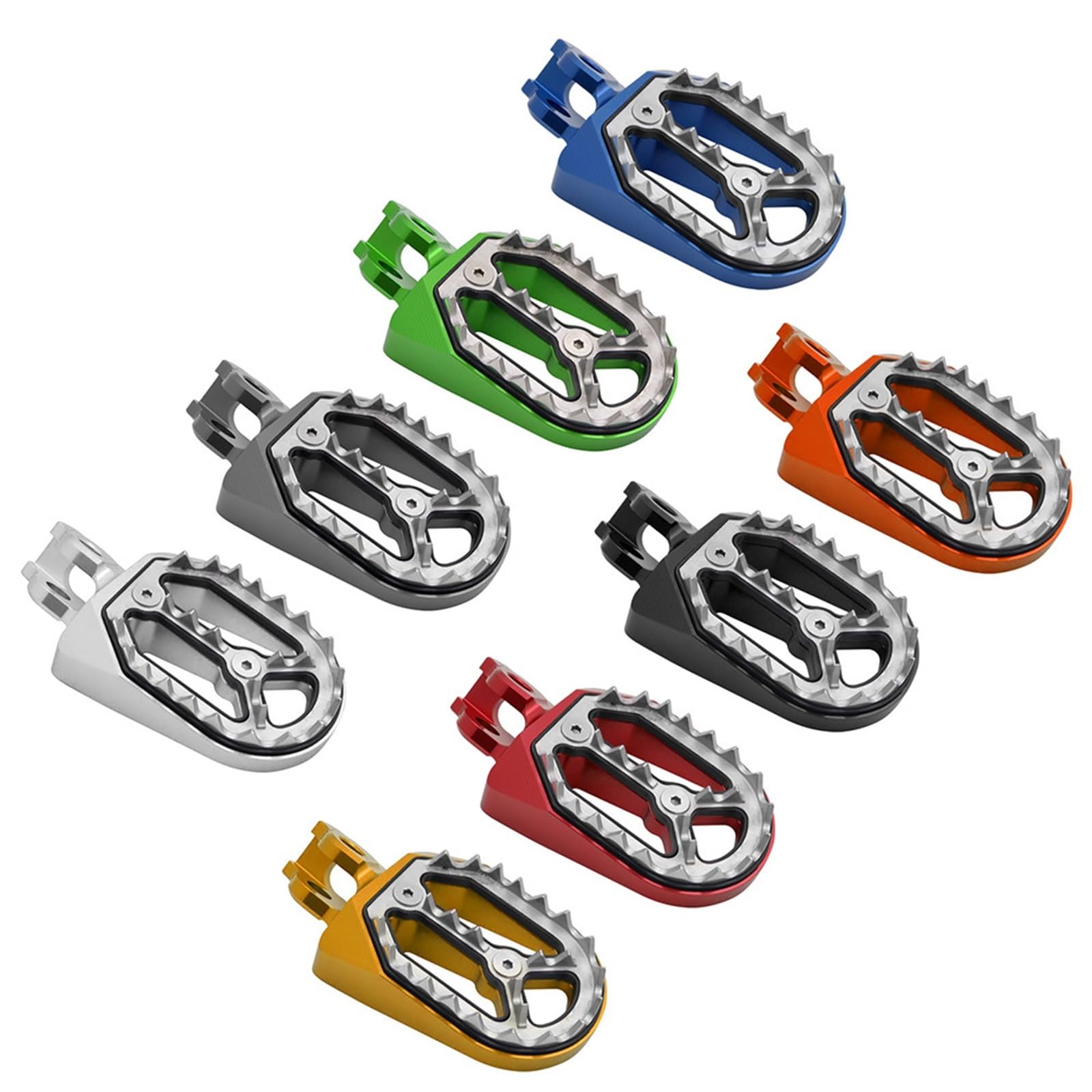 Estriberas Moto Para Suzuki RM250 RM 250 RM450 para RMZ 450 2010 2011 2012 2013 2014 2015 CNC motocicleta pie clavijas Pedales Reposapiés Motocicleta (Color : Titiuam)