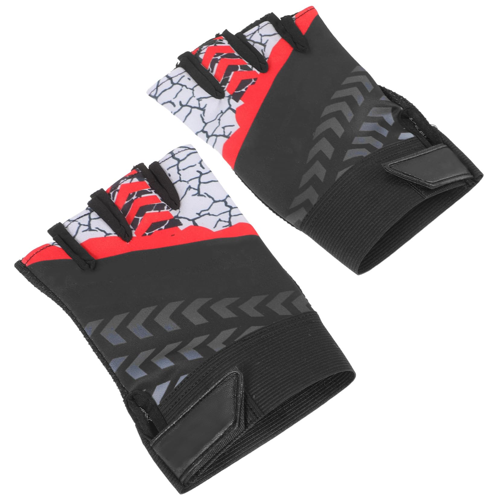 balacoo 1Pair Fingerless Outdoor Cycling Gloves for Adults Durable Slip Grip for Biking Fishing and Fitness Activities Lightweight Breathable Design