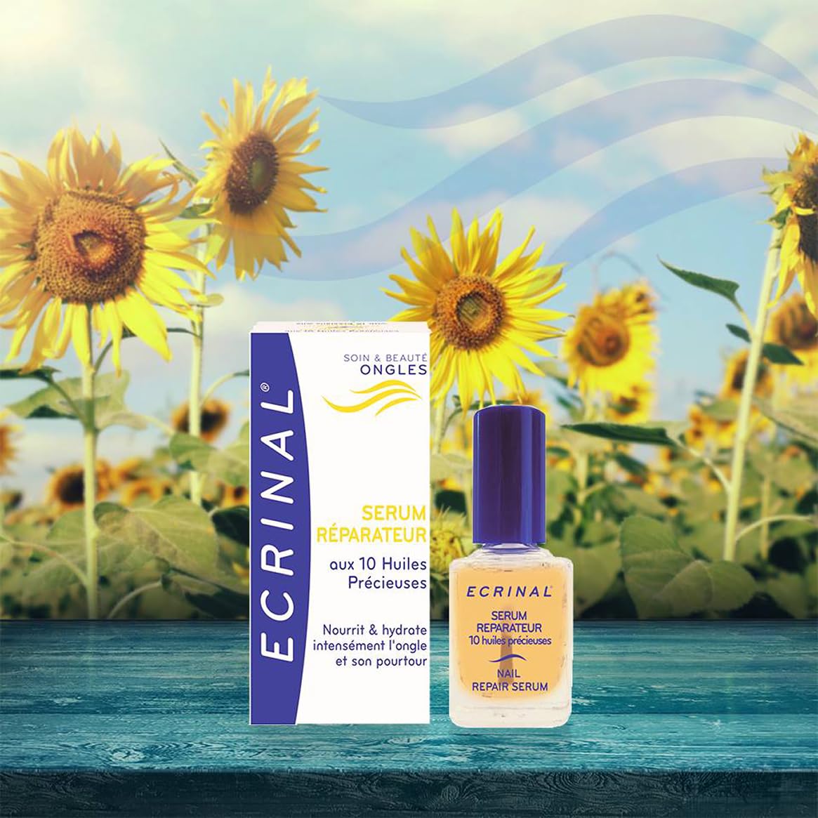 ECRINAL | Siero Riparatore con 10 Oli Preziosi | Confezione da 2 x 10 ml | Unghie danneggiate, secche e fragili | Idrata, nutre, rinforza e ripara in profondità | Complesso brevettato ANP 2+