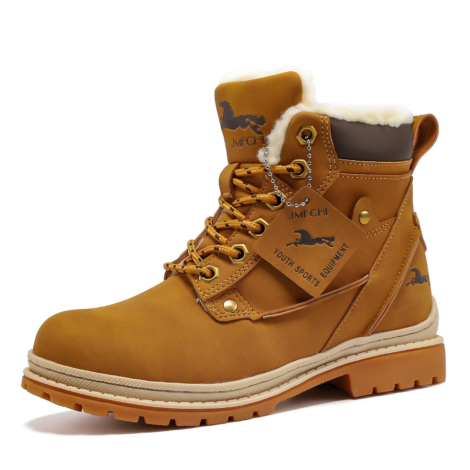 VITUOFLY Boys Winter Hiking Boots Kids Girls Warm Non-Slip Snow Shoes