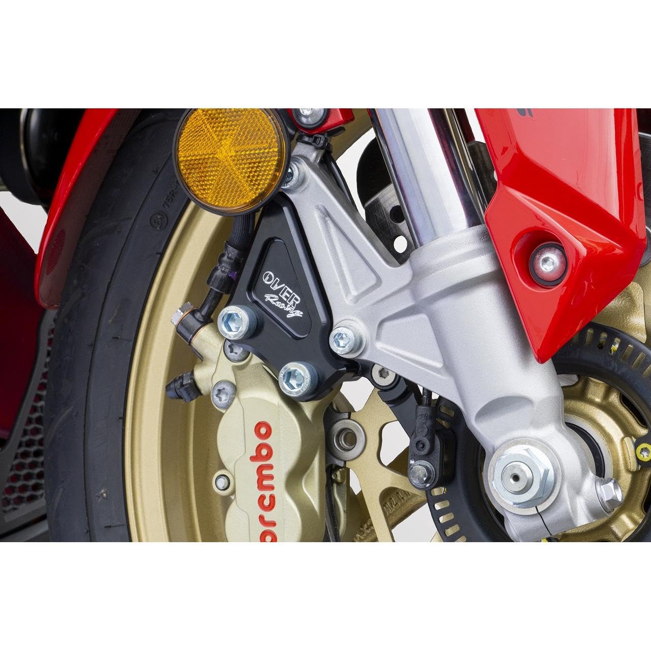 Amazon | オーヴァーレーシング フロントキャリパーサポート ブラック