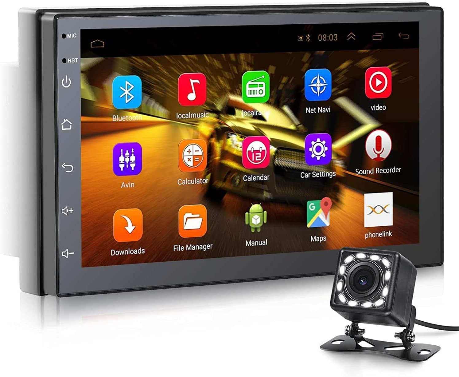 Buy Android Double Din Car Stereo with Bluetooth and Backup Camera