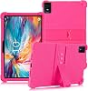ATOOZ for TCL TAB 10 NXTPAPER 5G Tablet Case 10.4 Inch 2025 9199S with PC Stand Soft Silicone Kids Case for TCL Tab 10 Gen 2 Tablet 8196G8496G 10.4 inch Rose Red