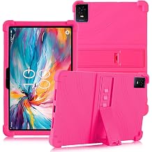 ATOOZ for TCL TAB 10 NXTPAPER 5G Tablet Case 10.4 Inch 2025 9199S,Rosered | Soft Silicone Kids Case, for TCL Tab 10 Gen 2 Tablet 8196G/8496G 10.4 inch, with PC Stand