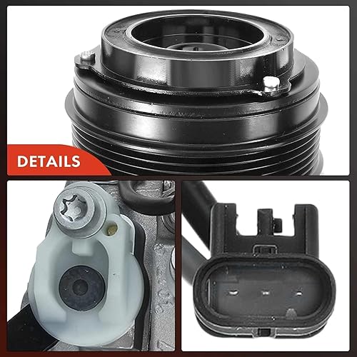 Miniatura 9 de A-Premium Compresor de aire acondicionado con embrague compatible con Mercedes-Benz Freightliner Sprinter 2500, Sprinter 3500, 2.1L 2014-2017