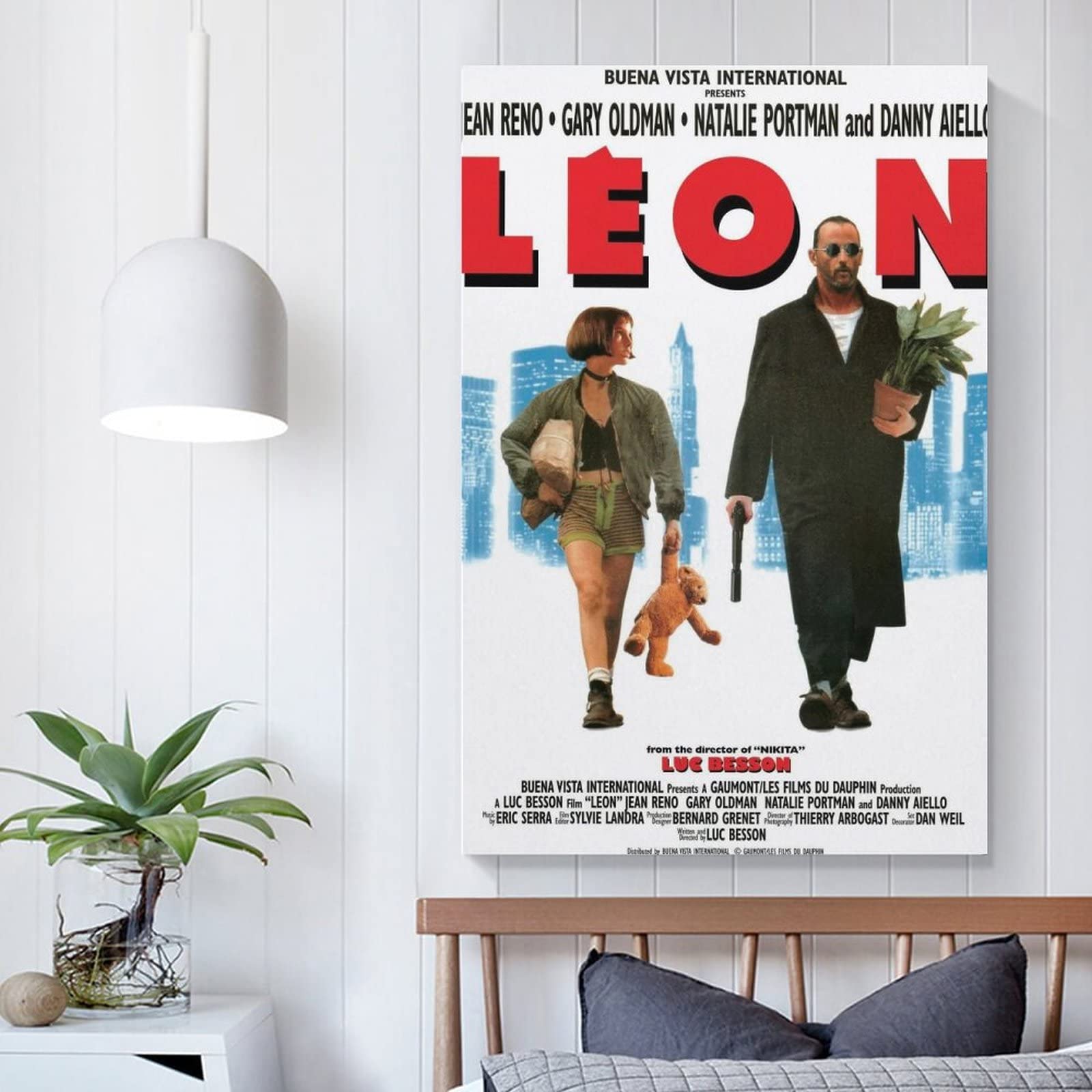 No.288フレーム付きキャンバスアート　映画ポスター　LEON インテリア絵画 No.288フレーム付きキャンバスアート 映画ポスター LEON