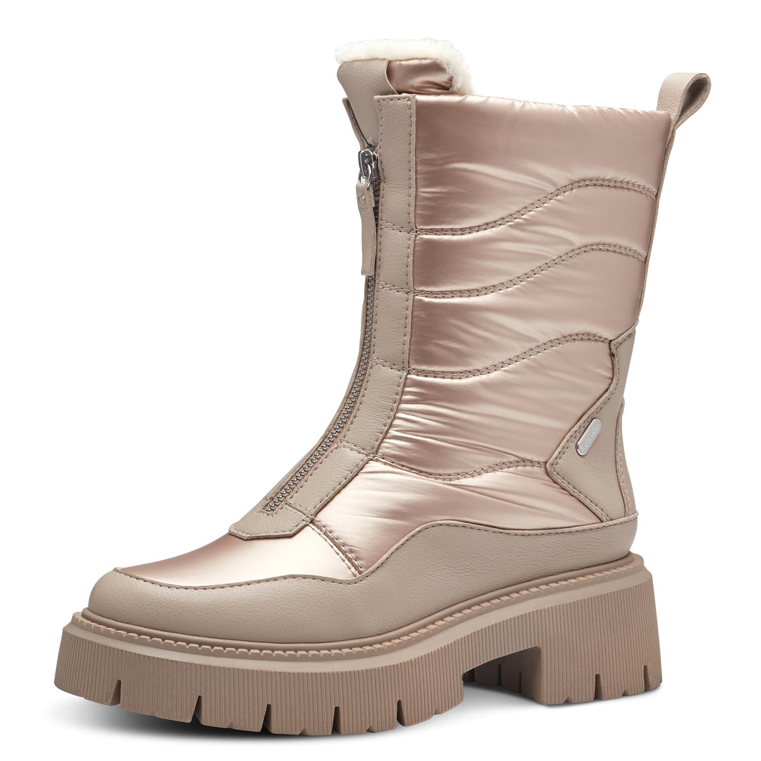 MARCO TOZZI Damen Stiefeletten ohne Absatz Winter Plateau