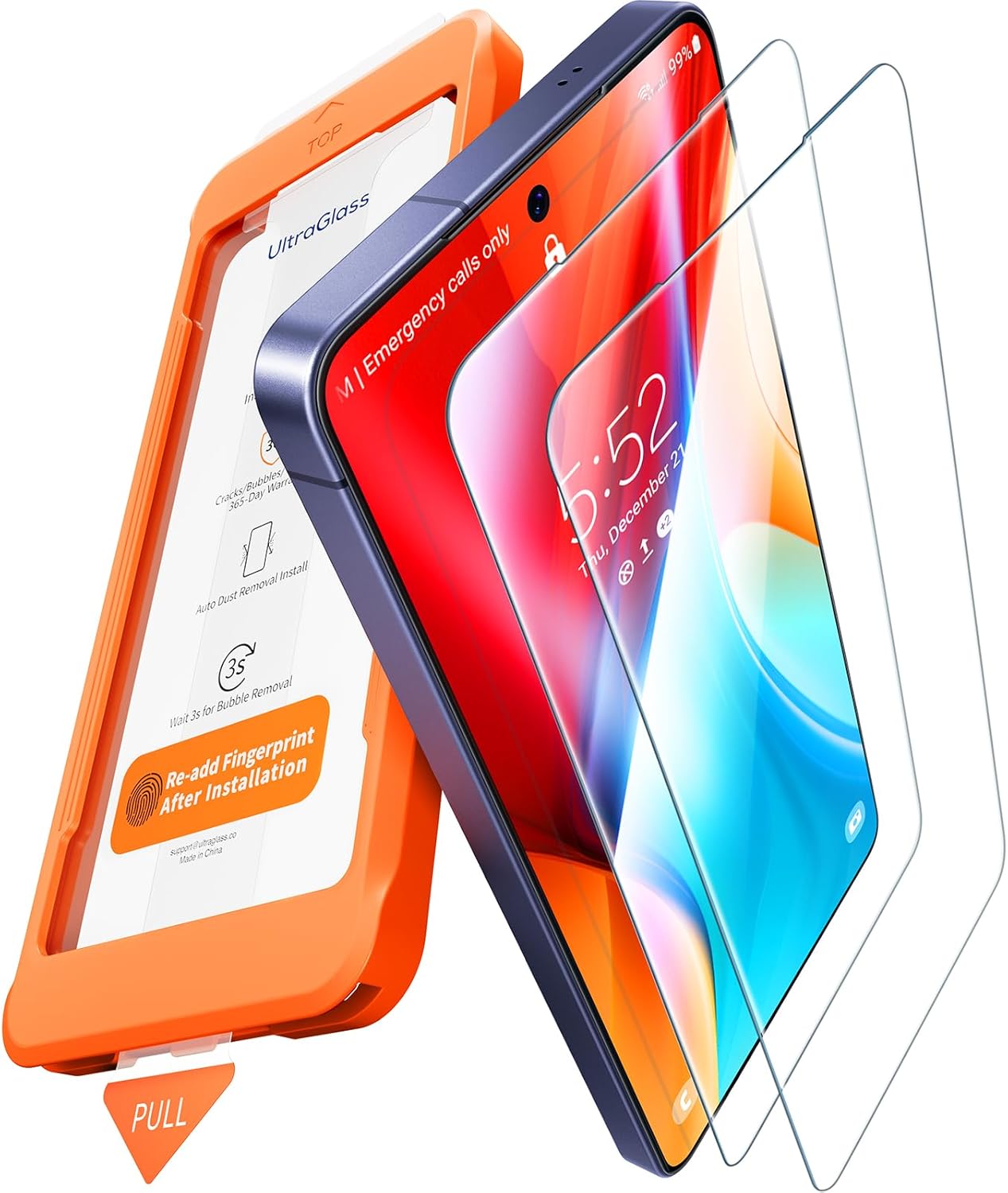 UltraGlass TOP 9H+ Armor for Samsung Galaxy S26 Ultra Screen Protector [NO.1 Military Grade Protection] for Samsung 26 Ultra Screen Protector Tempered Glass S26ultra, Phone Case Fit, 2 Pack