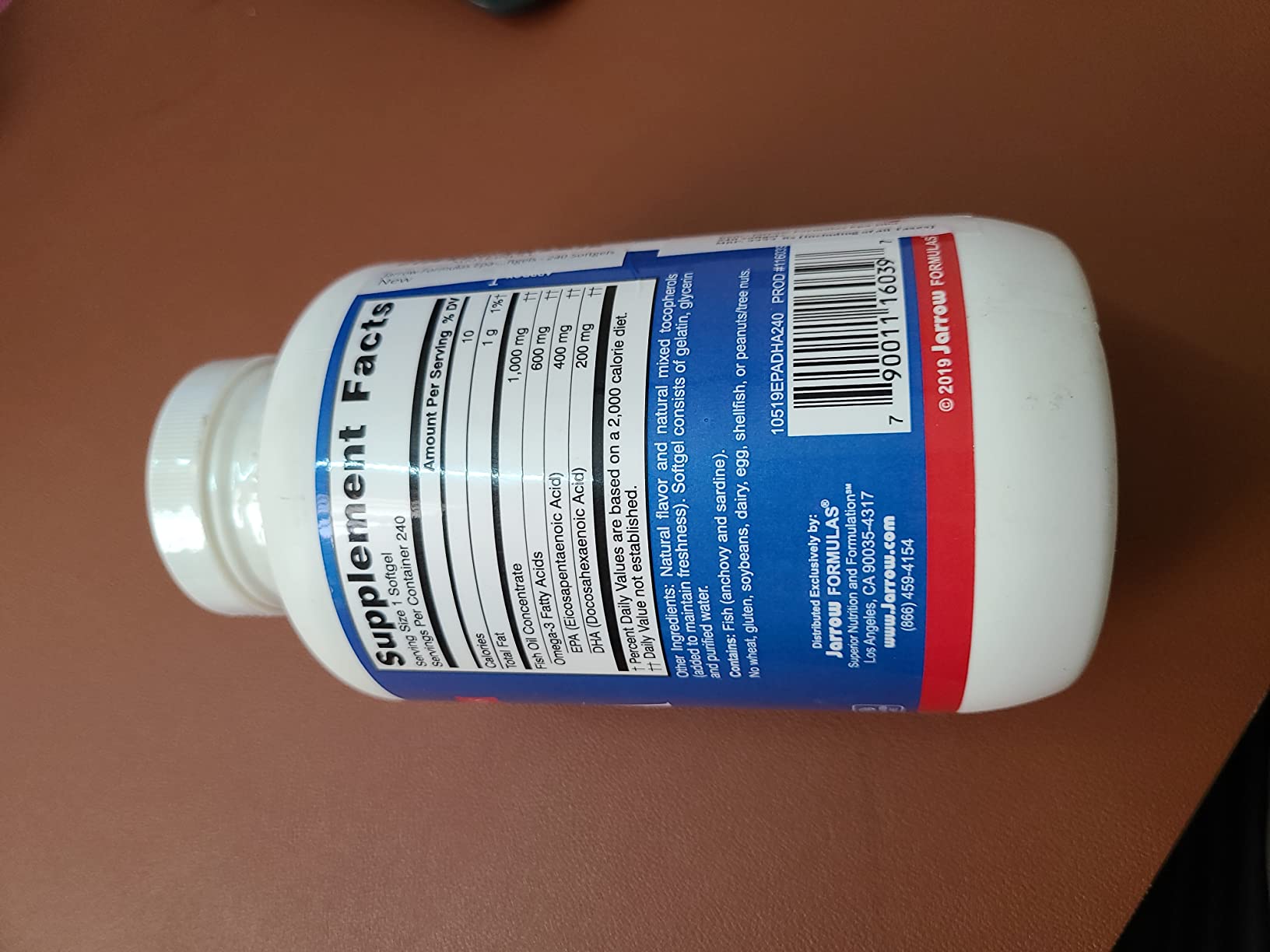 Jarrow Formulas EpaDha Balance Formula Softgels 240 Softgels