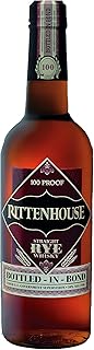 Rittenhouse Straight Rye Whisky | Bottled-In-Bond | 70cl | 50% ABV | Rye Whiskey | Award Winning