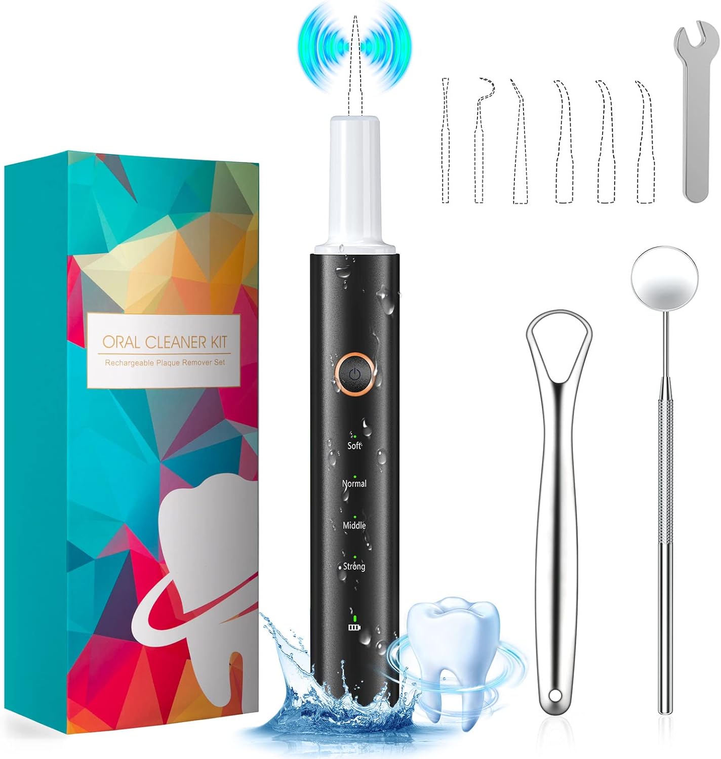 HassoKon Teeth Cleaning Kit for Adult, Electric Teeth Cleaning Tools