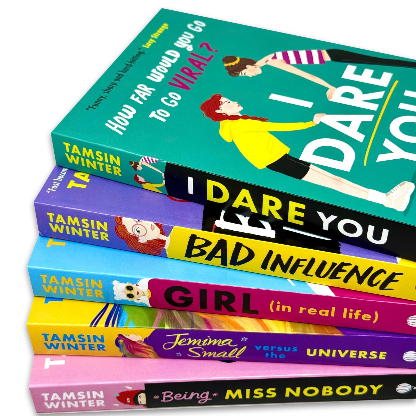 Tamsin Winter Collection 5 Books Set (I Dare You, Bad Influence, Girl (In Real Life), Jemima Small Versus the Universe & Being Miss Nobody)