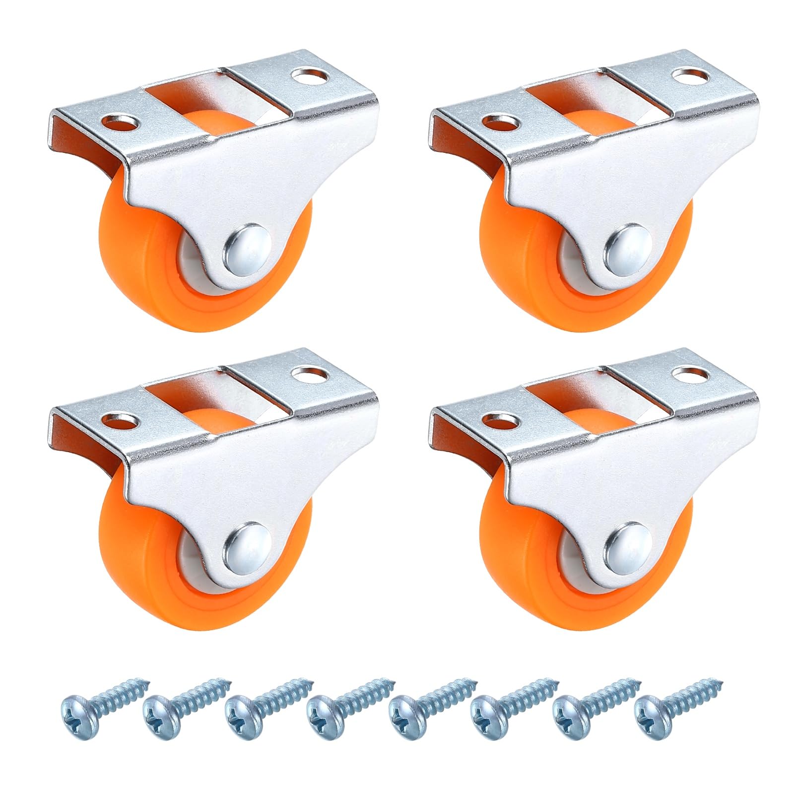 PATIKIL 1.3 Inch Fixed Caster Wheels
