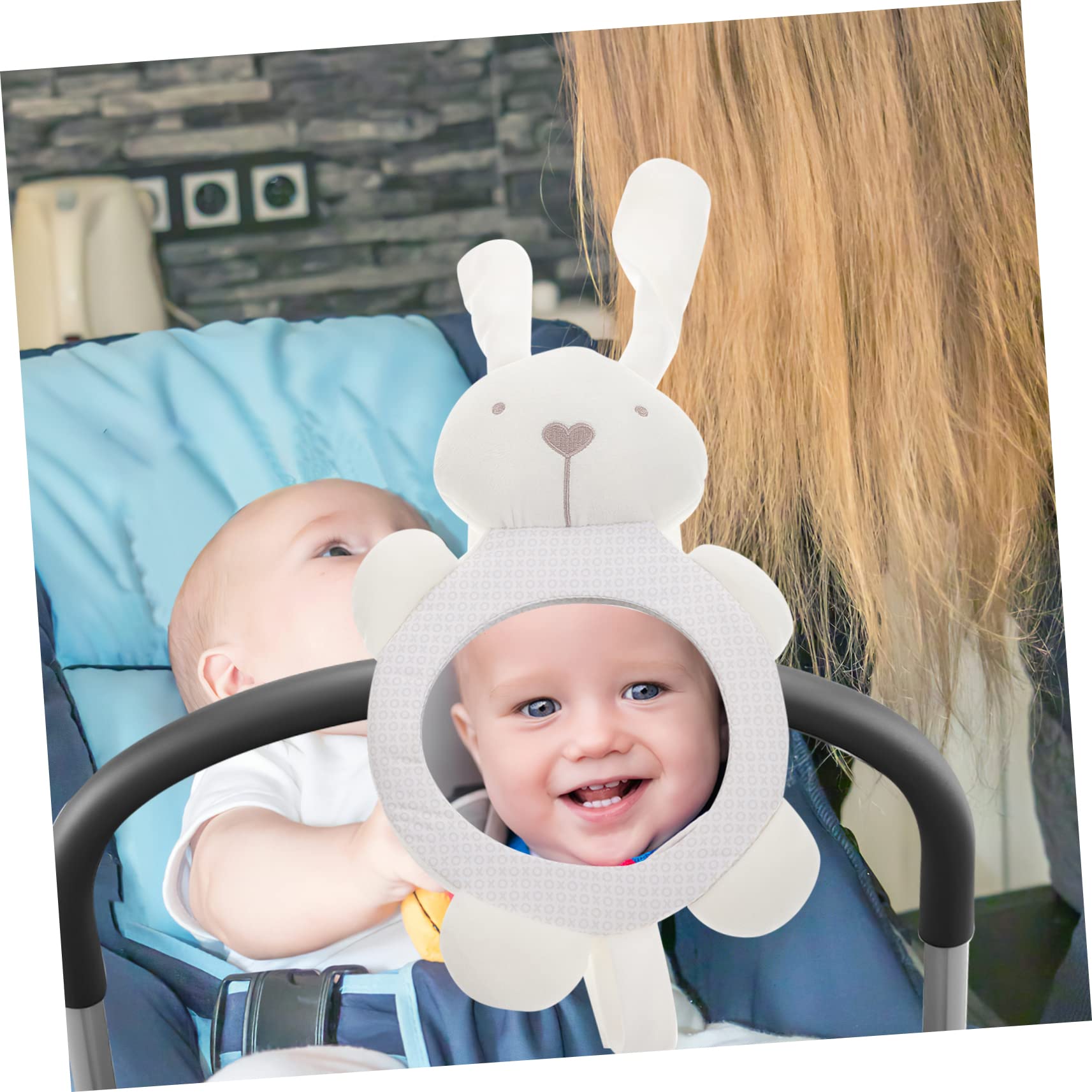 VICASKY 3pièces Miroir De Voiture Pour Forme De Lapin Miroir Observation Arrière Pour Sièges Orientés Vers Arrière Sécurité Et Confort Pour Voiture