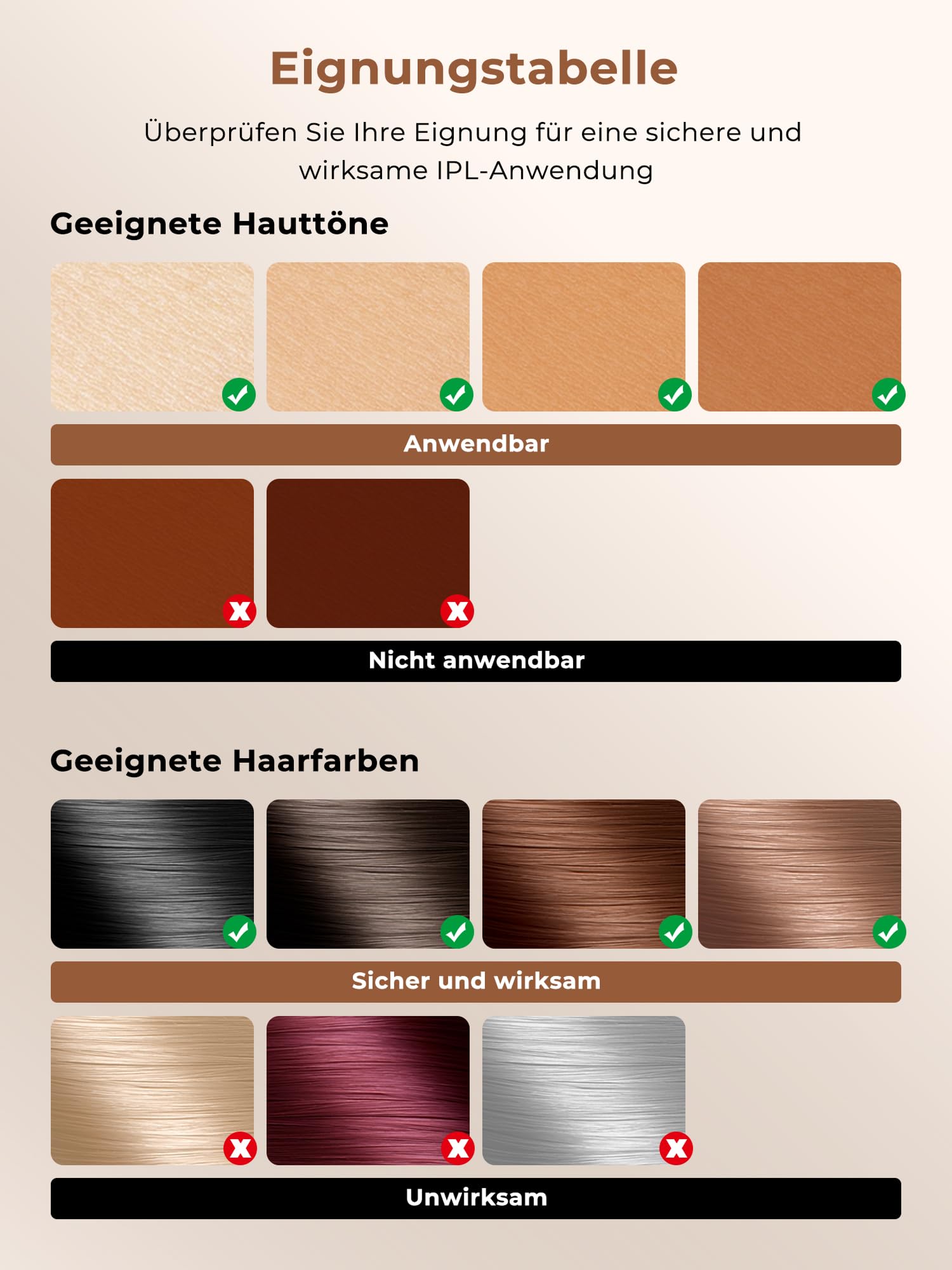 IPL Geräte Haarentfernung mit Kühlfunktion, 9 Energiestufen, 999900 Blitze & 600 NM Rotlicht, Schmerzfrei für Frauen & Männer Gold