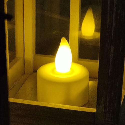 Miniatura 7 de YASENN Velas LED parpadeantes que funcionan con pilas, velas LED sin llama, velas votivas falsas para decoración de Halloween, Acción de Gracias,